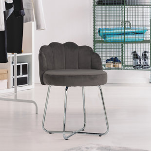 Bathroom vanity chair with back hot sale